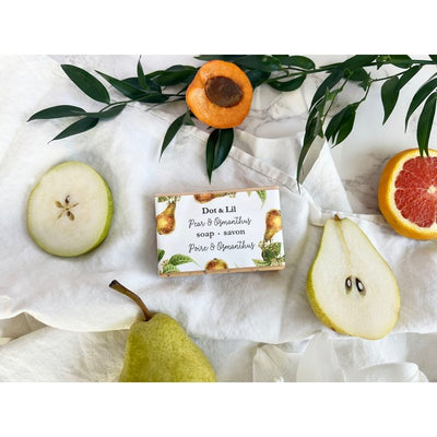 Pear & Osmanthus Bar Soap | Dot & Lil | boogie + birdie