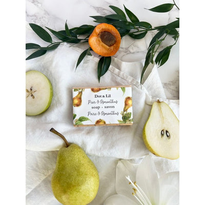 Pear & Osmanthus Bar Soap | Dot & Lil | boogie + birdie