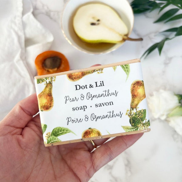 Pear & Osmanthus Bar Soap | Dot & Lil | boogie + birdie