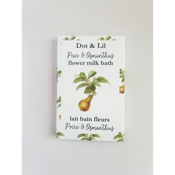 Pear & Osmanthus Milk Bath Sachet | Bath + Body | boogie + birdie