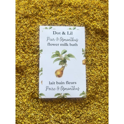 Pear & Osmanthus Milk Bath Sachet | Bath + Body | boogie + birdie