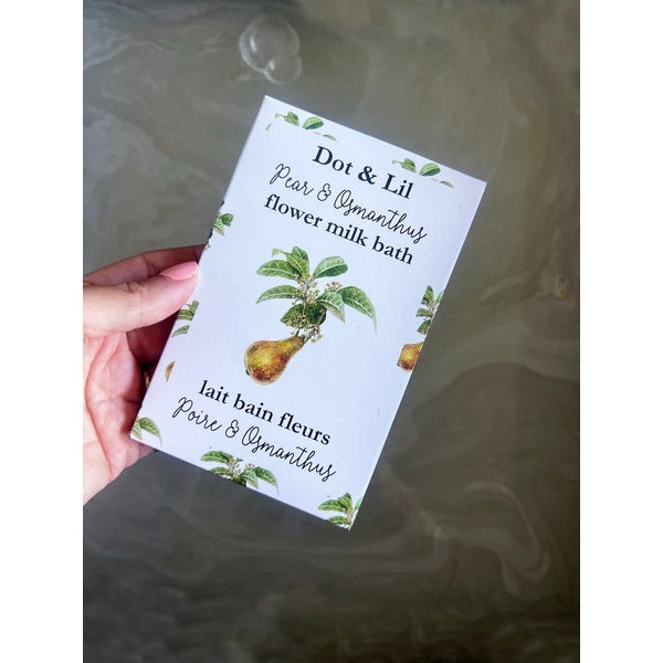 Pear & Osmanthus Milk Bath Sachet | Bath + Body | boogie + birdie