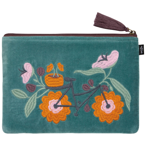 Petal Power Embroidered Flat Pouch | Danica Studio | boogie + birdie