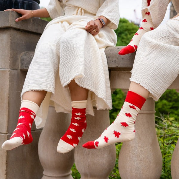 Oh Canada Pima Cotton Socks - Pack of 2 (PMS-SP20) | Pokoloko | boogie + birdie
