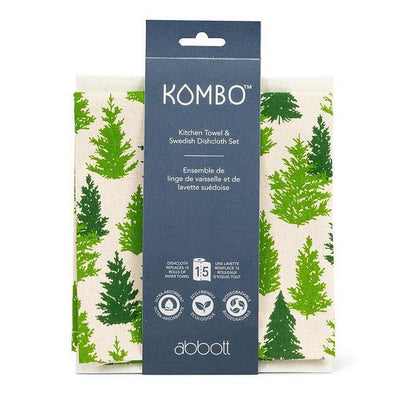 Pine Trees Dishcloth + Tea Towel Set | Kitchen | boogie + birdie