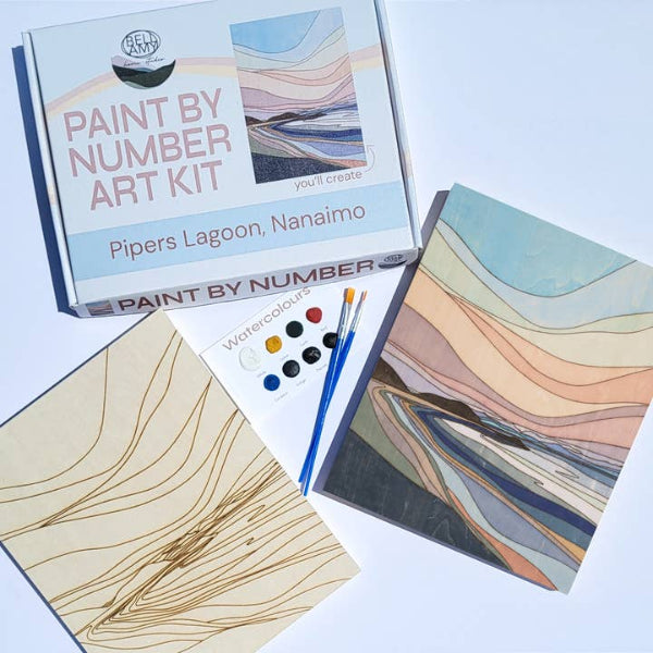 Pipers Lagoon, Nanaimo Paint By Numbers Art Kit | Bellamy Studio | boogie + birdie