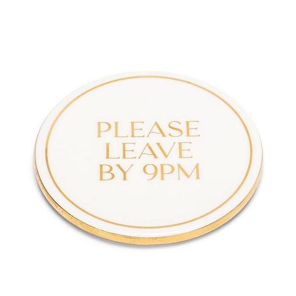 Please Leave by 9pm Coaster | Kitchen | boogie + birdie