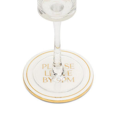 Please Leave by 9pm Coaster | Kitchen | boogie + birdie