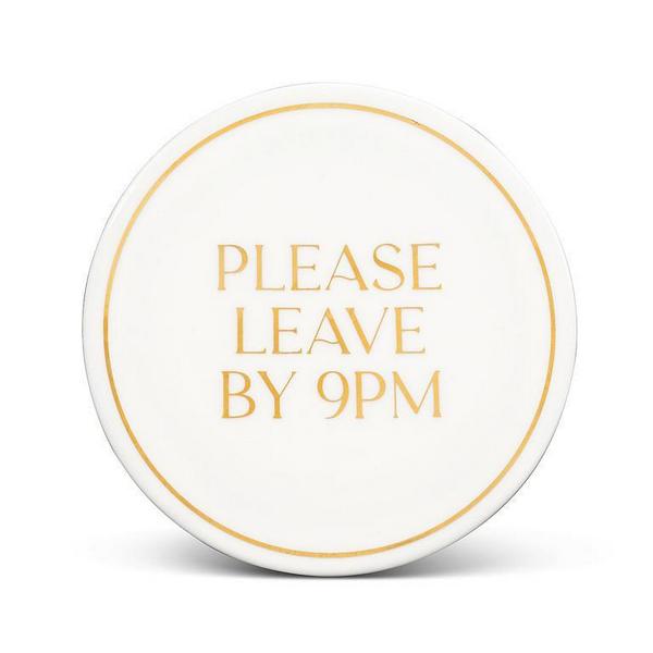 Please Leave by 9pm Coaster | Kitchen | boogie + birdie