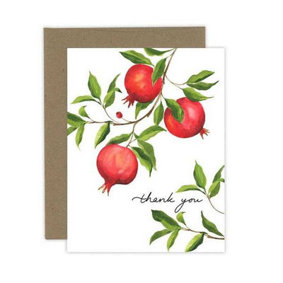 Pomegranate Thank You Card | Almeida Illustrations | boogie + birdie