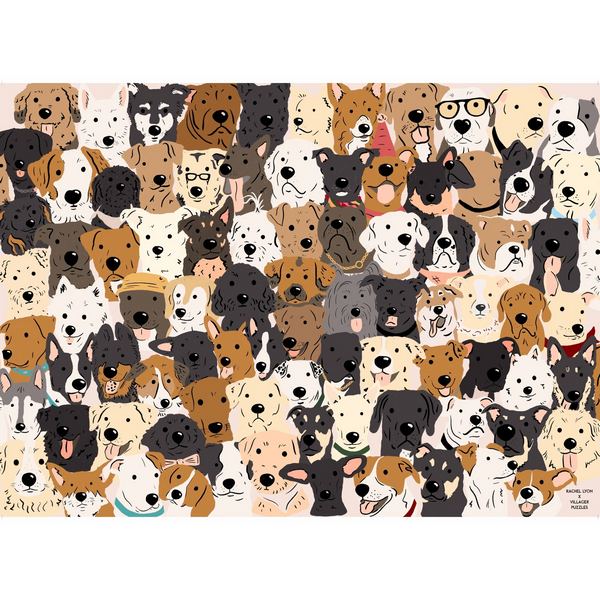 Rescue Dogs 1000 Piece Puzzle (VPRDOG01) | Villager Puzzles | boogie + birdie