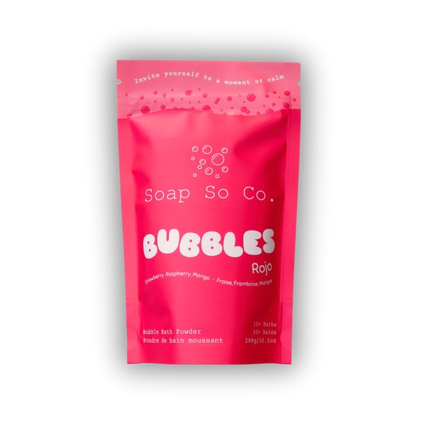 Rojo Bubble Bath Powder | Soap So Co. | boogie + birdie