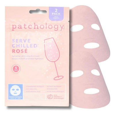 Serve Chilled Rosé Sheet Mask | Patchology | boogie + birdie
