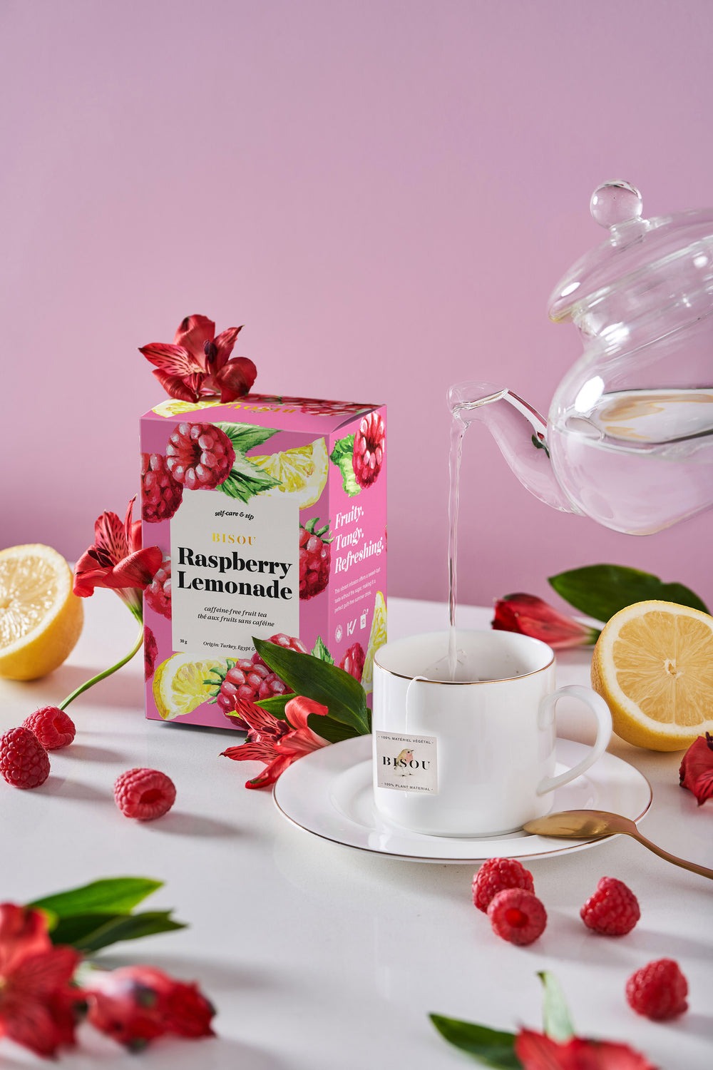 Raspberry Lemonade Sachets | Bisou | boogie + birdie
