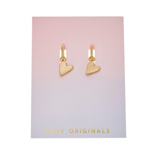 Gold Rosie Heart Earrings | Foxy Originals | boogie+birdie
