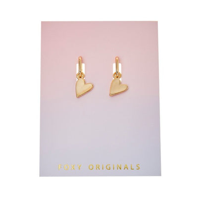 Gold Rosie Heart Earrings | Foxy Originals | boogie+birdie
