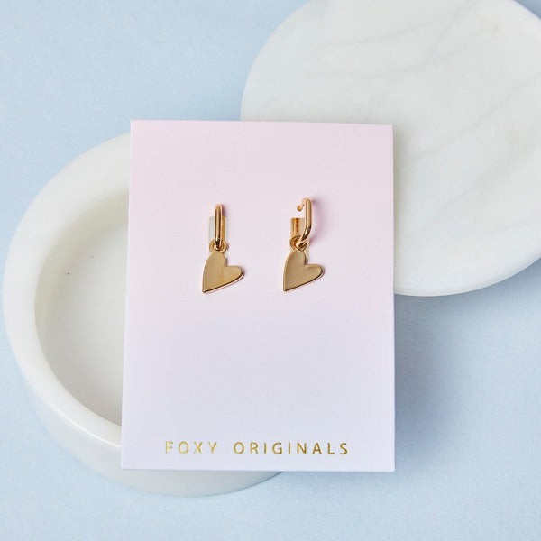 Gold Rosie Heart Earrings | Foxy Originals | boogie+birdie