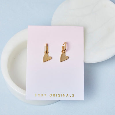 Gold Rosie Heart Earrings | Foxy Originals | boogie+birdie