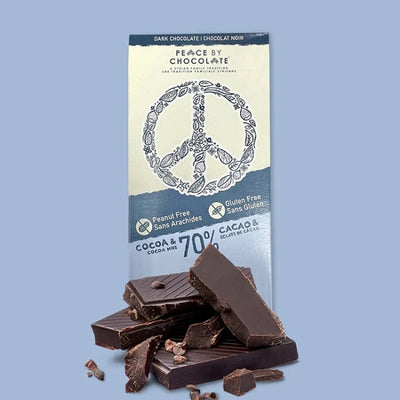 Peanut & Gluten-Free Dark Chocolate Bar | Peace by Chocolate | boogie + birdie