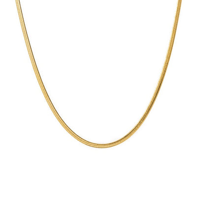 Gold Sasha Herringbone Waterproof Necklace | Lover’s Tempo | boogie + birdie