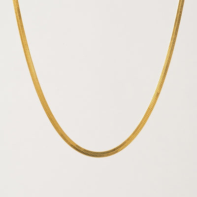 Gold Sasha Herringbone Waterproof Necklace | Lover’s Tempo | boogie + birdie