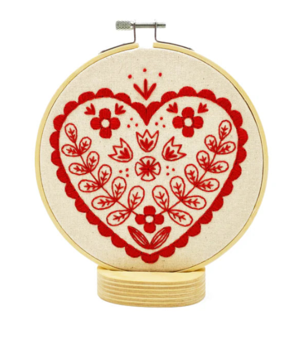 Nordic Heart Embroidery Kit | Hook, Line & Tinker | boogie + birdie

