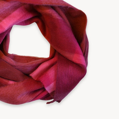 Sangria Plaid Seamless Scarf (AS77) | Pokoloko | boogie + birdie