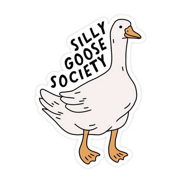 Silly Goose Society Vinyl Sticker | Simple Whimsy | boogie + birdie