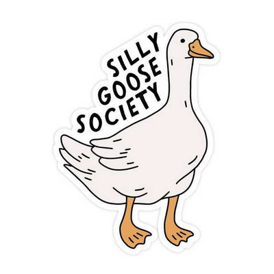 Silly Goose Society Vinyl Sticker | Simple Whimsy | boogie + birdie