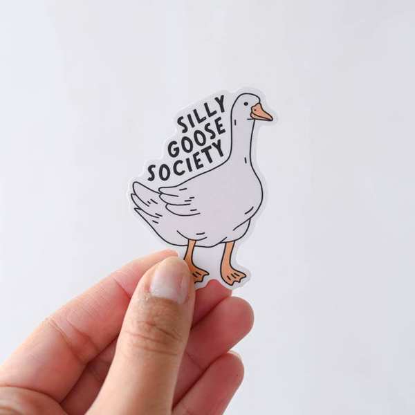 Silly Goose Society Vinyl Sticker | Simple Whimsy | boogie + birdie