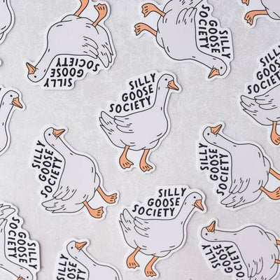 Silly Goose Society Vinyl Sticker | Simple Whimsy | boogie + birdie