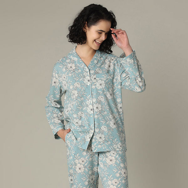 Soleil Cotton Pajama Set (N269PJ) | Mahogany | boogie + birdie