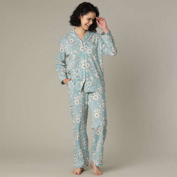 Soleil Cotton Pajama Set (N269PJ) | Mahogany | boogie + birdie
