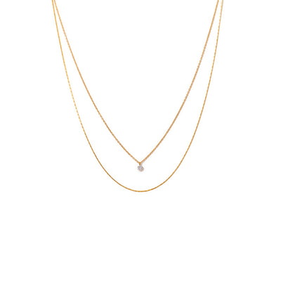 Gold Waterproof Soleil Layered Necklace | Lover’s Tempo | boogie + birdie