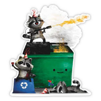 Dumpster Fire Vinyl Sticker (SVSTK-002) | studio vcky | boogie + birdie