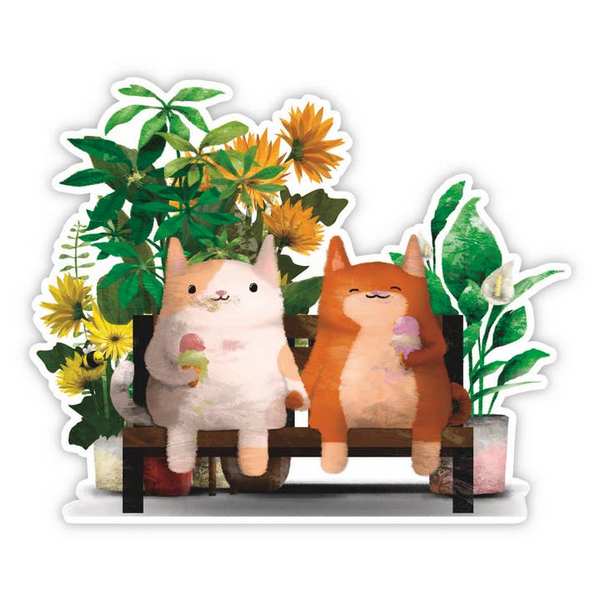 Holding Paws Vinyl Sticker (SVSTK-010) | studio vcky | boogie + birdie