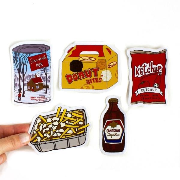 Canadian Sticker Pack of 5 | Creationz by Catherine | boogie + birdie