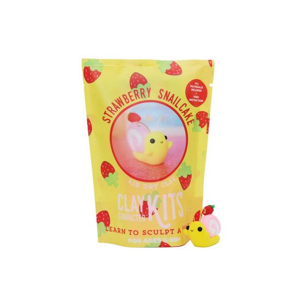 Strawberry Snailcake DIY Air Dry Clay Kit | The Make Studio | boogie + birdie