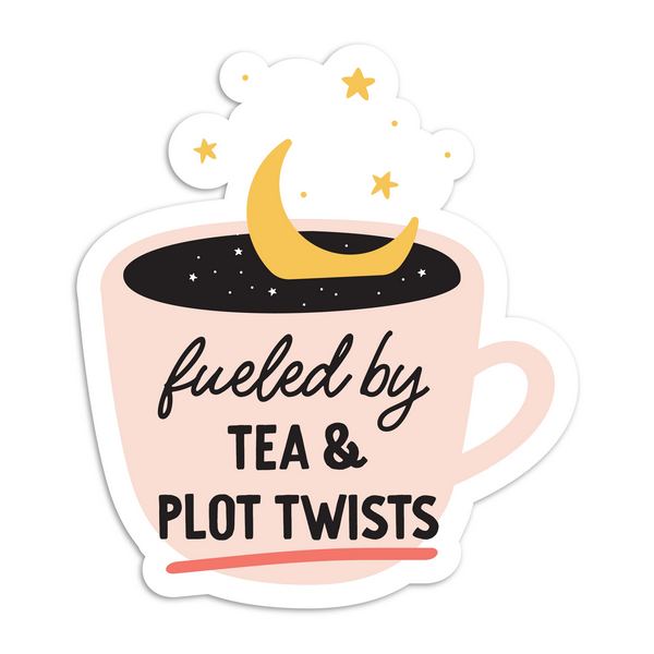 Tea And Plot Twists Vinyl Sticker | I'll Know It When I See It | boogie + birdie