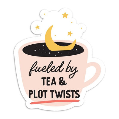 Tea And Plot Twists Vinyl Sticker | I'll Know It When I See It | boogie + birdie