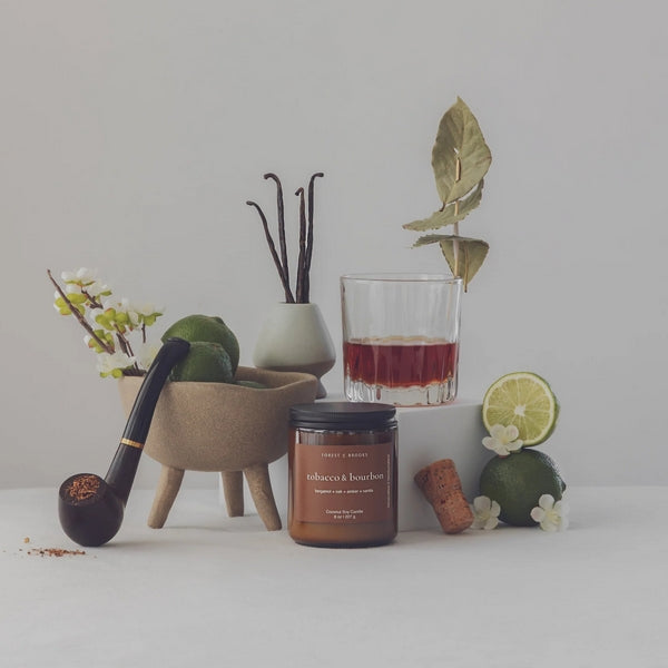 Tobacco & Bourbon Candle | Forest & Brooks | boogie + birdie