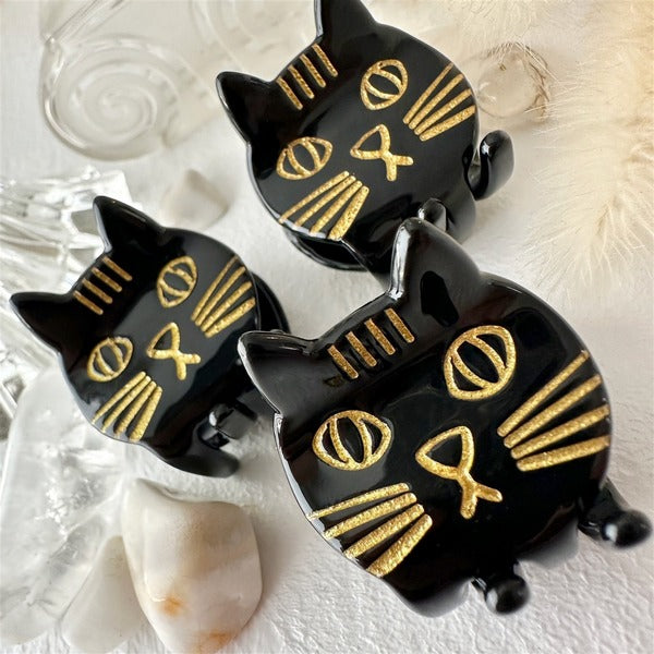 Black Trouble Cat Hair Claw (HC24TROUBLE-B) | Pika & Bear | boogie + birdie