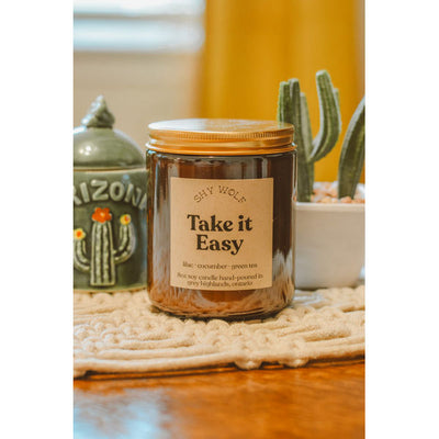 Take It Easy Candle | Shy Wolf | boogie +birdie