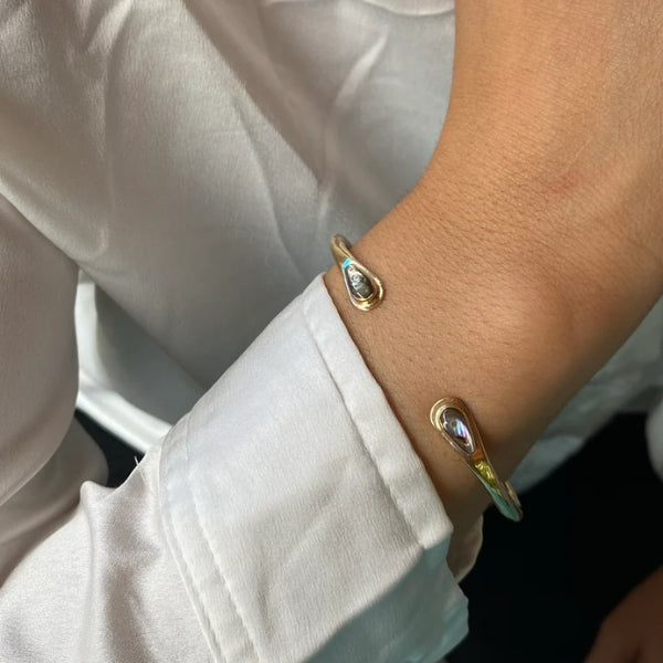 Teardrop Abalone Double Shell Cuff | Lissa Bowie Jewellery | boogie + birdie