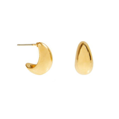 Gold Teardrop Stud Earrings | Foxy Originals | boogie + birdie