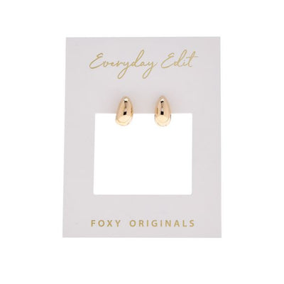 Gold Teardrop Stud Earrings | Foxy Originals | boogie + birdie