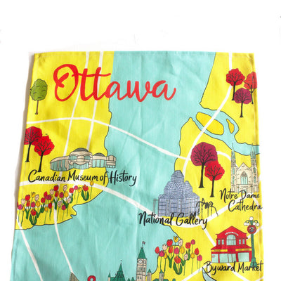 Ottawa Map Tea Towel | Creationz by Catherine | boogie + birdie