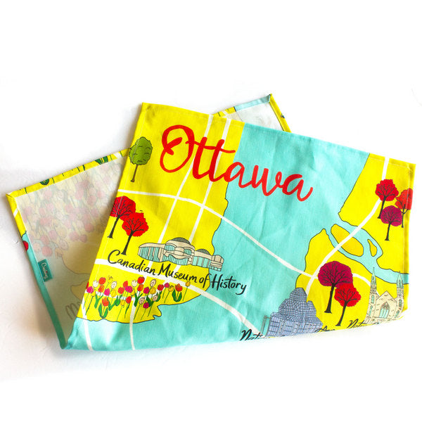 Ottawa Map Tea Towel | Creationz by Catherine | boogie + birdie