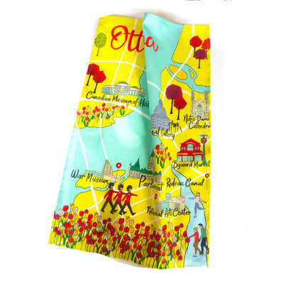 Ottawa Map Tea Towel | Creationz by Catherine | boogie + birdie