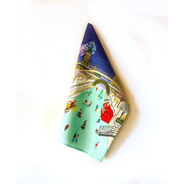 Rideau Canal Skating Tea Towel | Creationz by Catherine | boogie + birdie